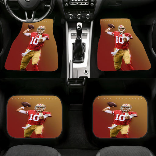 jimmy garoppolo nfl player Car floor mats Universal fit