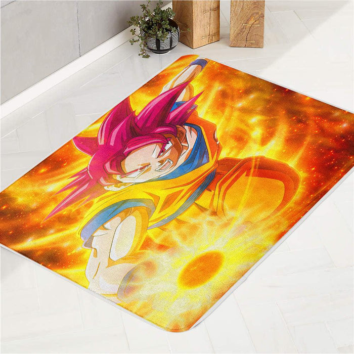 kamehameha goku dragon ball fusion bath rugs