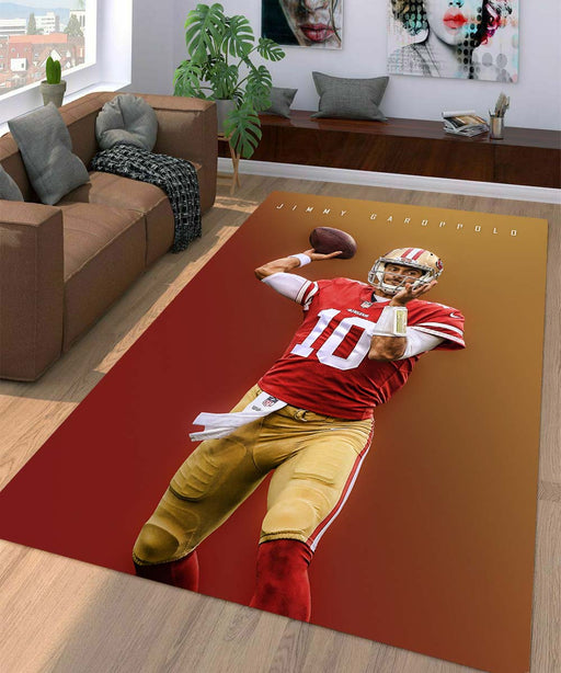 jimmy garoppolo nfl player Living room carpet rugs