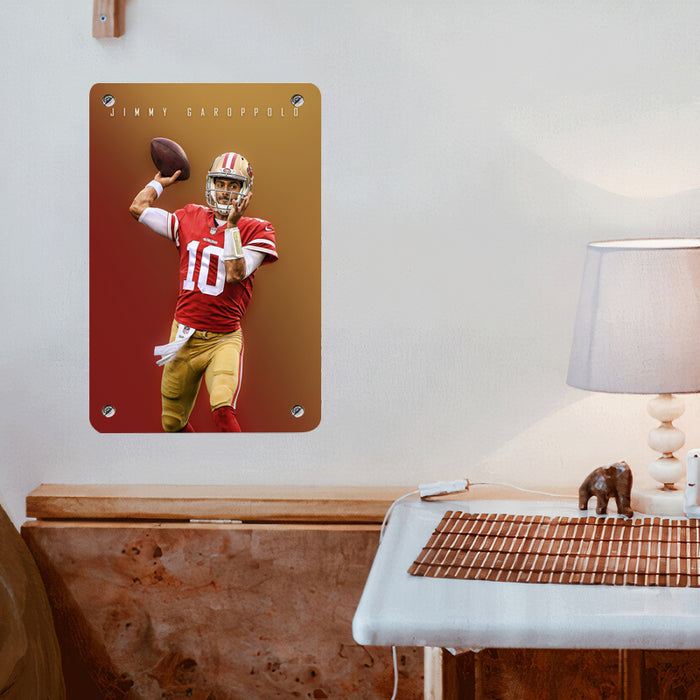 jimmy garoppolo nfl player Poster Metal print wall art