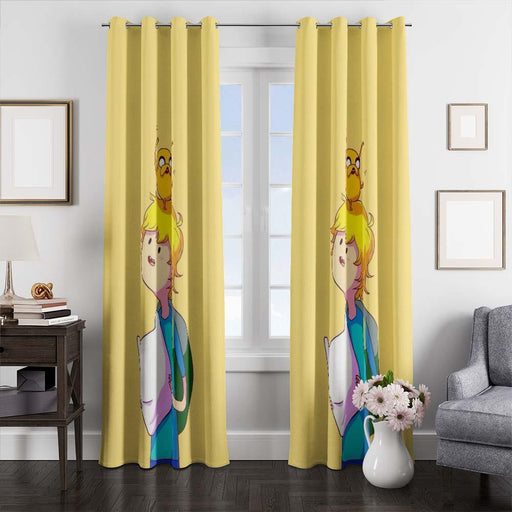 jack and finn adventure time window curtains