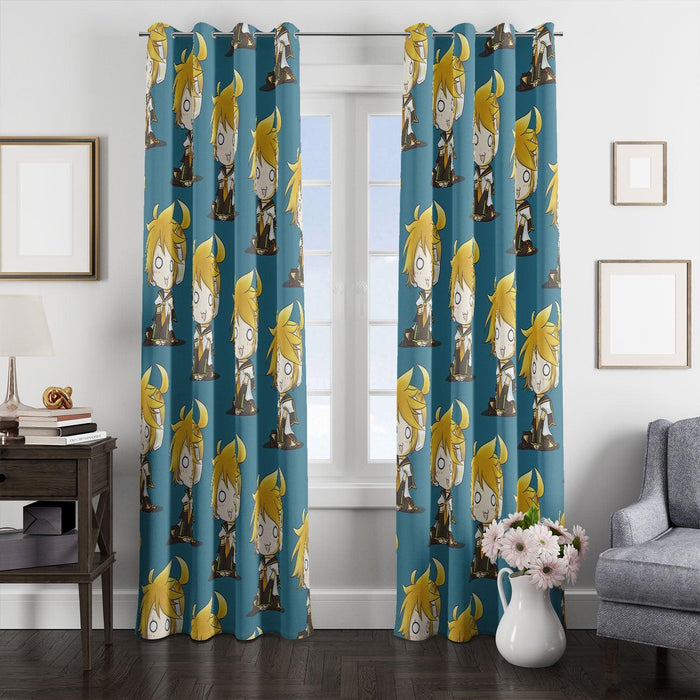 kagamine len vocaloid member window Curtain