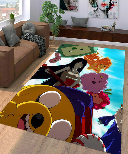 jack and friends adventure time Living room carpet rugs