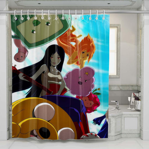 jack and friends adventure time shower curtains