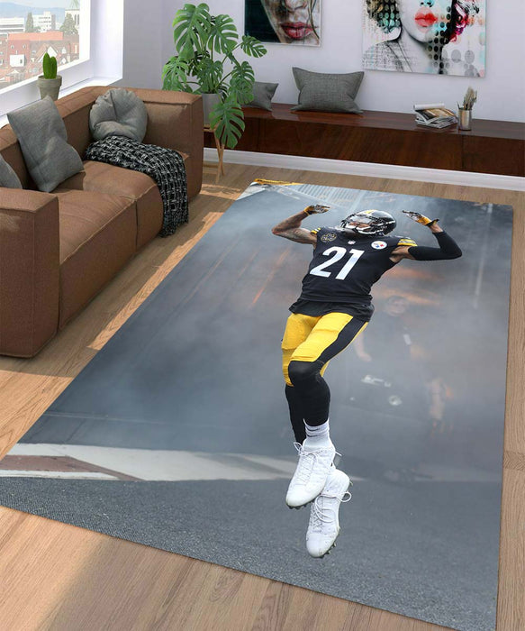 joe haden of pittsburgh steelers Living room carpet rugs