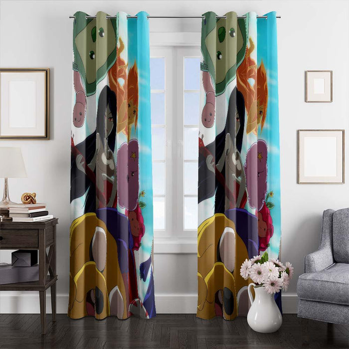 jack and friends adventure time window curtains