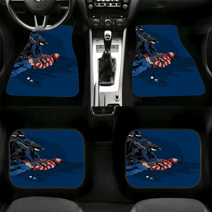 joker find out with police Car floor mats Universal fit