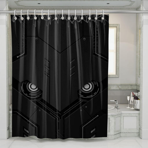 kamern rider mirror robot shower curtains