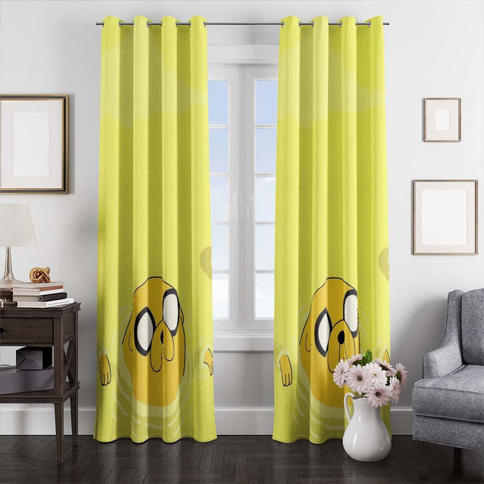 jack swimming adventure time window curtains