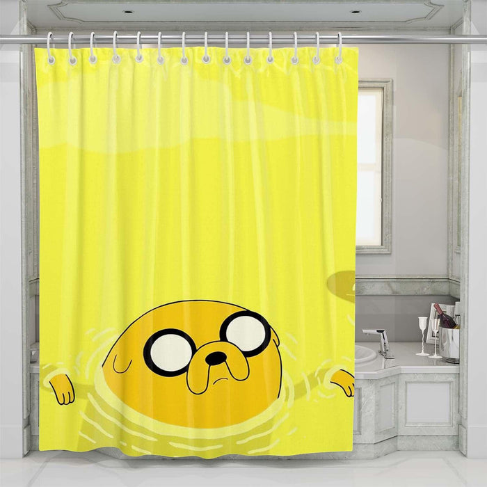 jack swimming adventure time shower curtains