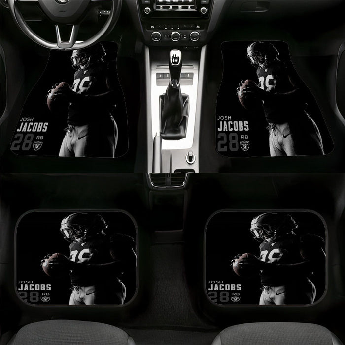 josh jacobs from oakland raiders Car floor mats Universal fit