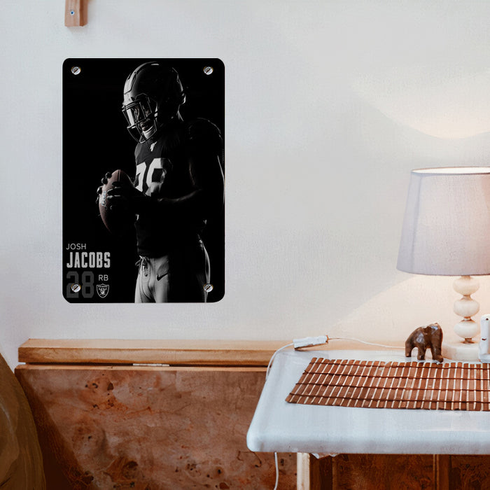 josh jacobs from oakland raiders Poster Metal print wall art