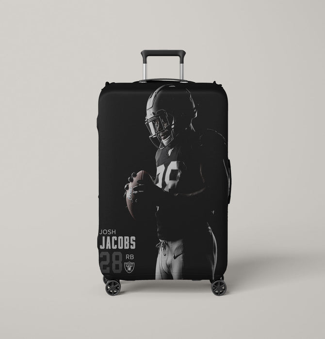 josh jacobs from oakland raiders Luggage Covers | Suitcase