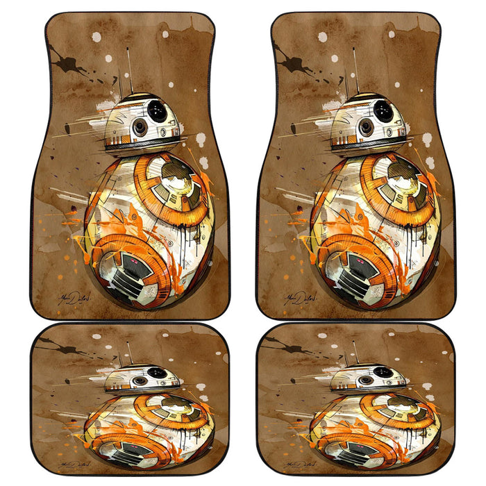 STAR WARS BB-8 DROID ROBOT 2 Car floor mats Universal fit