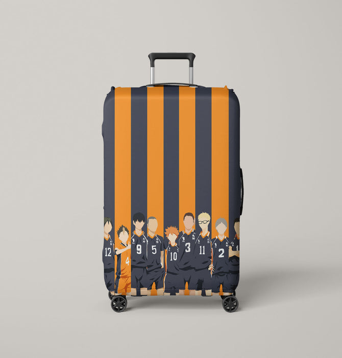 karasuno full team player haikyuu Luggage Cover | suitcase