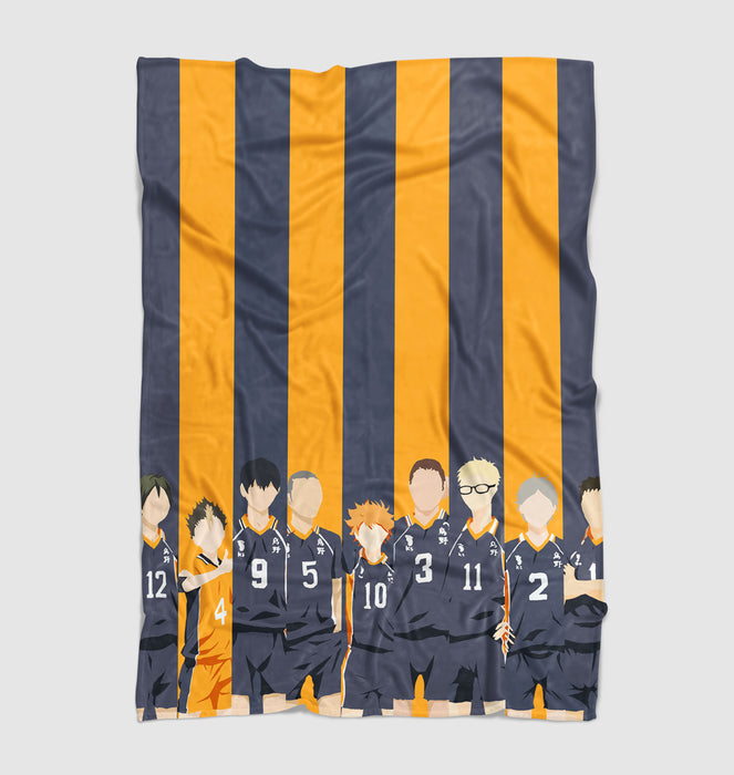 karasuno full team player haikyuu Ultra soft fleece blanket