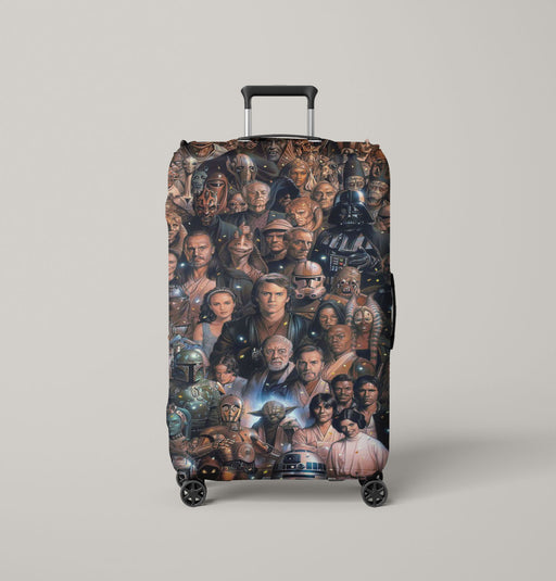 star wars characters Luggage Cover | suitcase