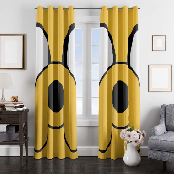 jake face adventure time window curtains