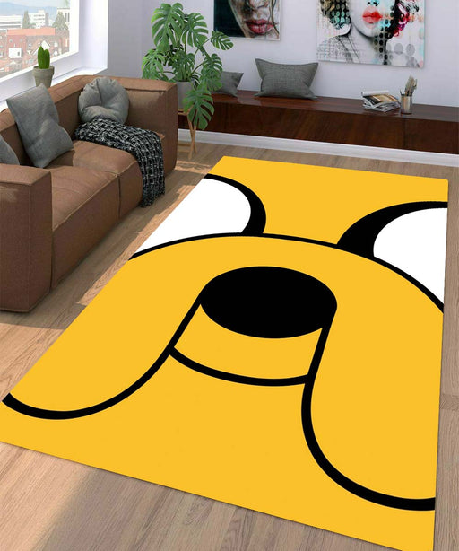 jake face adventure time Living room carpet rugs