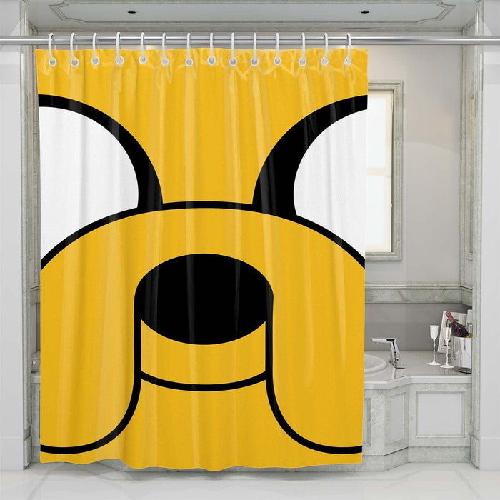 jake face adventure time shower curtains