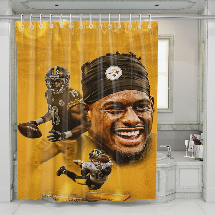 juju smith great player nfl shower curtains