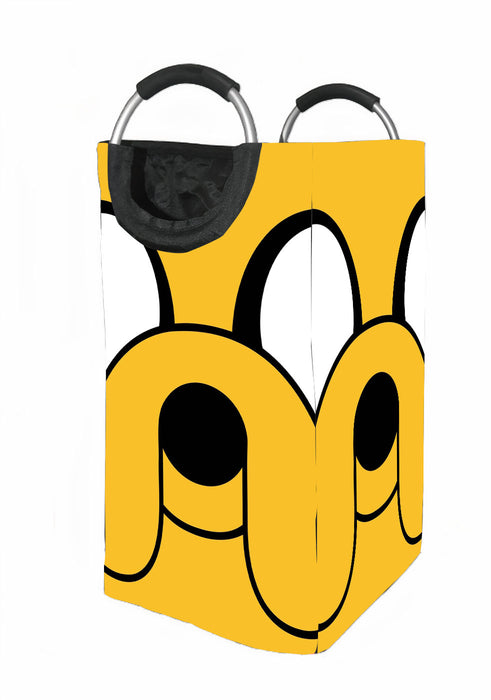 jake face adventure time Laundry Hamper | Laundry Basket