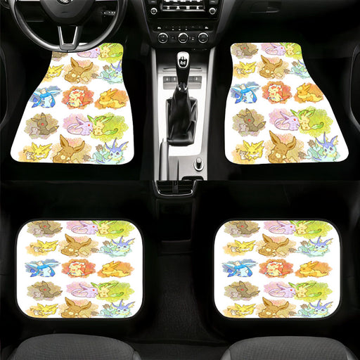 kawaii species of pokemon Car floor mats Universal fit