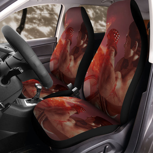 kick from kazuya mishima tekken Car Seat Covers