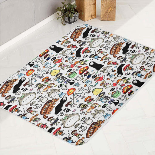 kawaii spirited away ponyo ghibli bath rugs