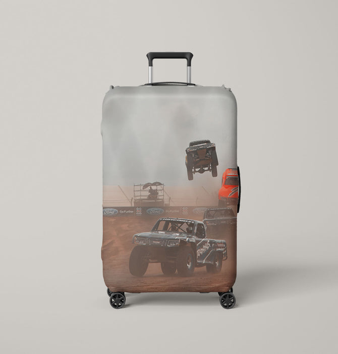 jumping offroad car racing Luggage Covers | Suitcase