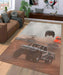 jumping offroad car racing Living room carpet rugs