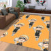 kei tsukishima siwth volley ball karasuno Living room carpet rugs