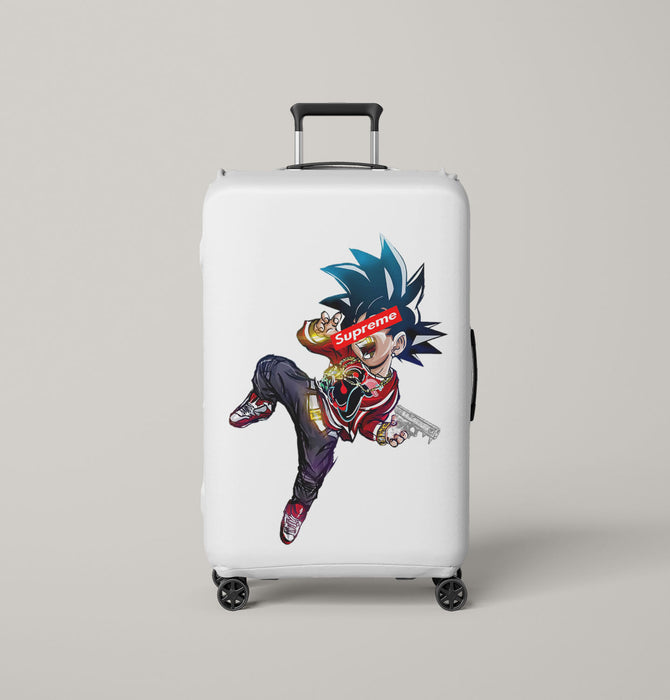 kicking supreme hypebeast dragon ball Luggage Covers | Suitcase