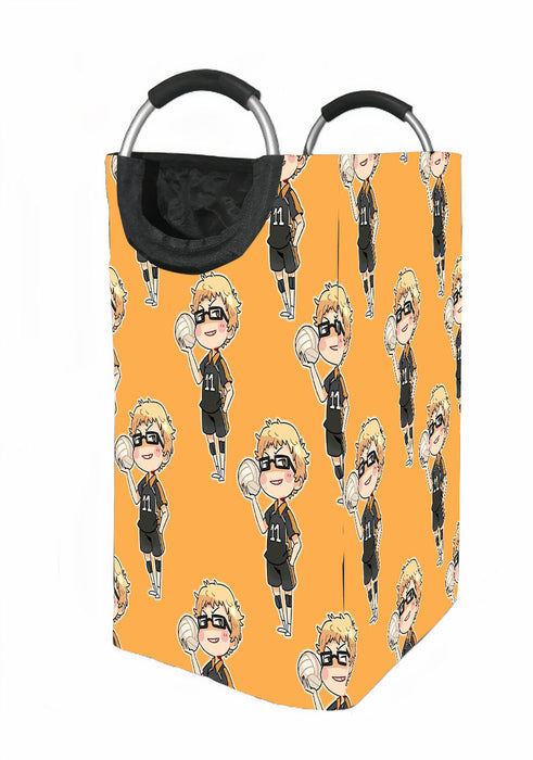 kei tsukishima siwth volley ball karasuno Laundry Hamper | Laundry Basket