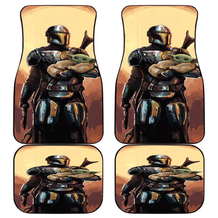 Star wars the mandalorian 4 Car floor mats Universal fit