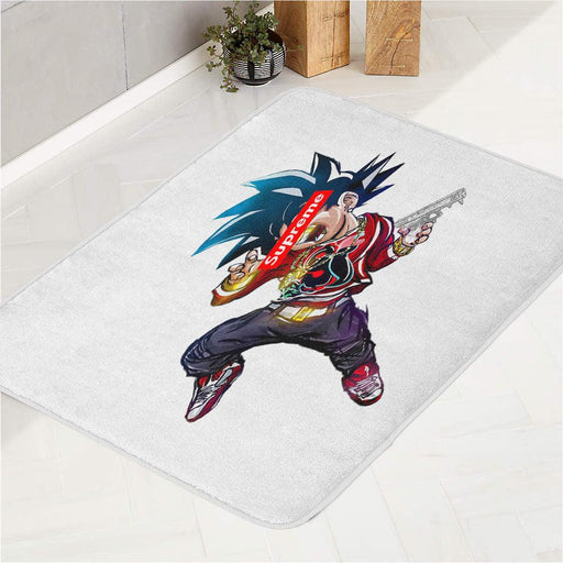 kicking supreme hypebeast dragon ball bath rugs