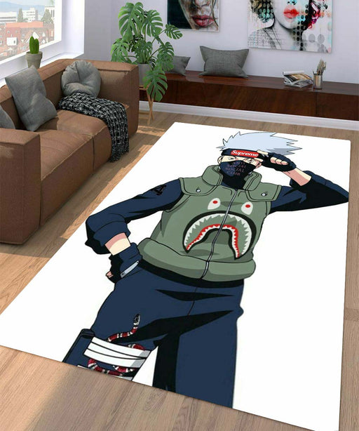 kakashi supreme and bape Living room carpet rugs