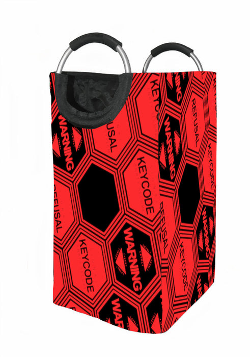 keycode warning level 1 evangelion Laundry Hamper | Laundry Basket