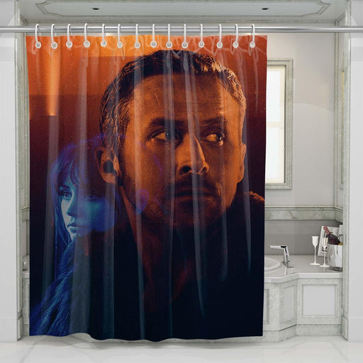 joi and officer k blade runner 2049 shower curtains