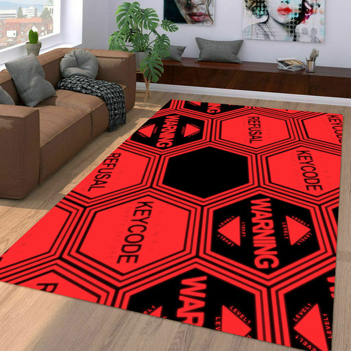 keycode warning level 1 evangelion Living room carpet rugs