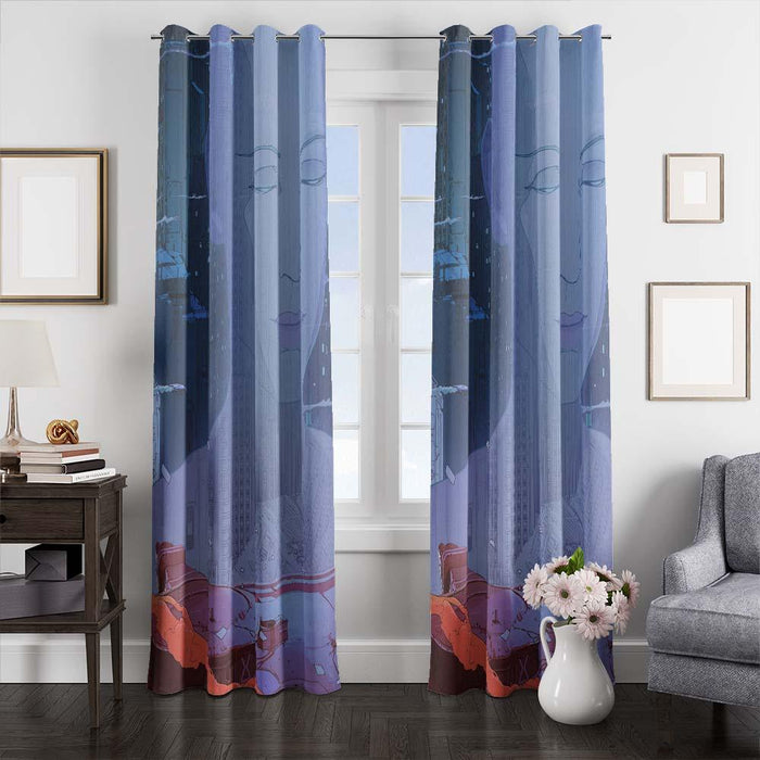 joi hologram blade runner window curtains