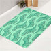 kid green dinosaurs cartoon bath rugs