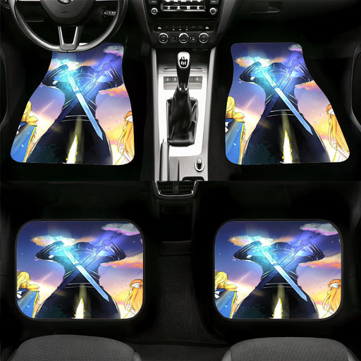 kirito asuna and alice graphic Car floor mats Universal fit