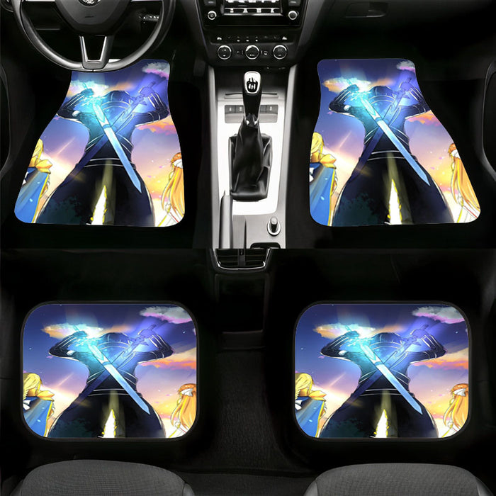 kirito asuna and alice graphic Car floor mats Universal fit