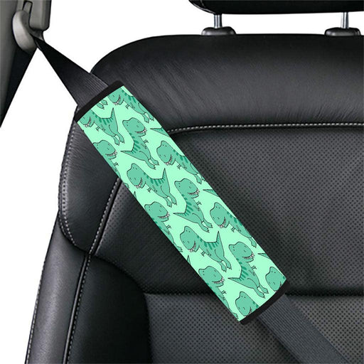 kid green dinosaurs cartoon Car seat belt cover