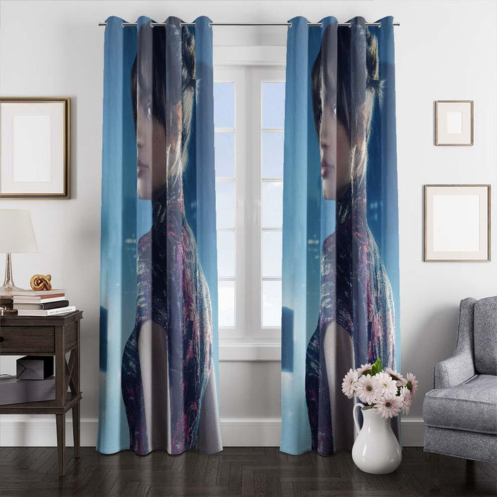 joi potrait blade runner 2049 window curtains