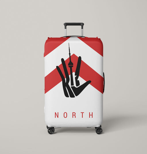 klaw raptors north sign Luggage Covers | Suitcase