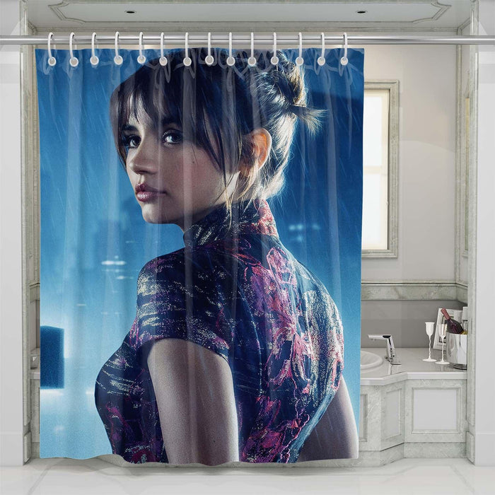 joi potrait blade runner 2049 shower curtains