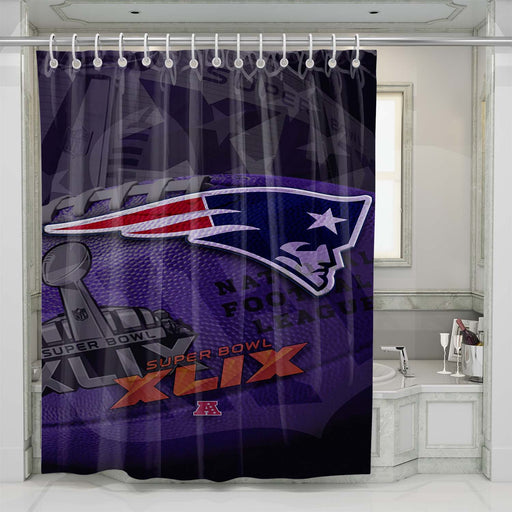 super bowl xlix champs shower curtains