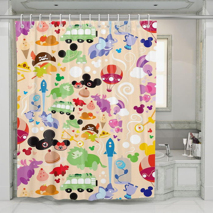 kids stuff from disney cartoon shower curtains